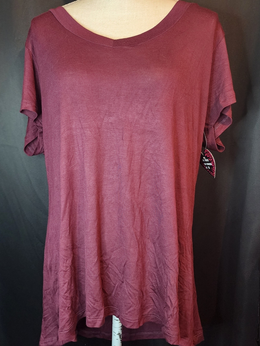 Splash 3x Wine Color Top NWT